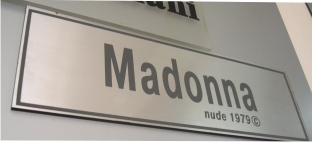 Табличка с брендом Madonna Табличка с брендом Madonna