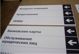 Таблички из оргстекла навигационные Таблички из оргстекла навигационные